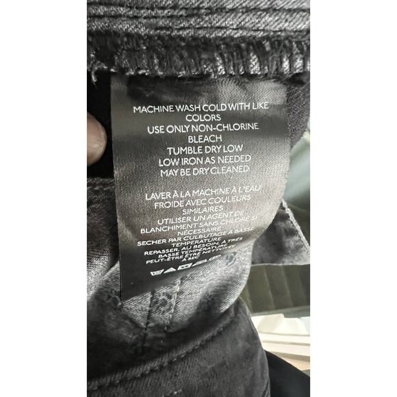 Pilcro X Anthropologie Black Wide Leg High Rise Lyocell Blend Stretch Pants 30 - Picture 9 of 11